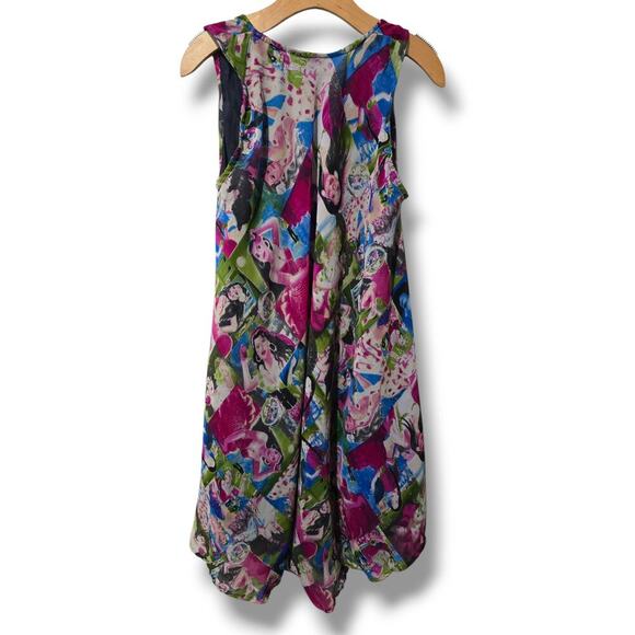 Royal Paisley women's multicolor "Divas" one size fits most sleeves lined dress - Picture 5 of 9